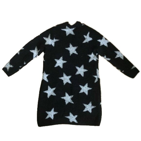 Torrid Star long Cardigan Sweater Fuzzy Black & silver Sz 00 - Picture 10 of 16